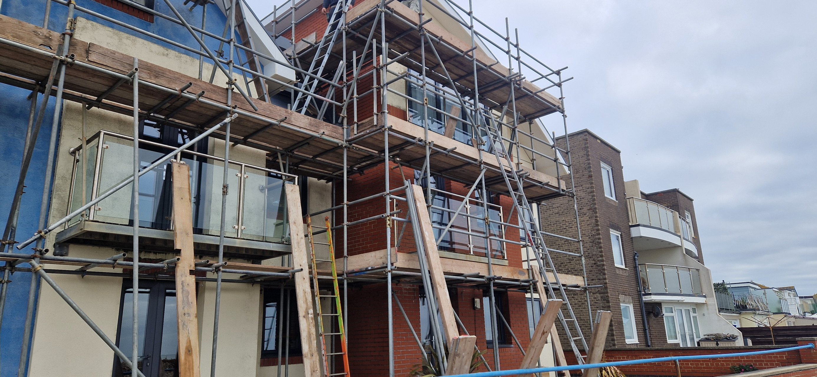 Preparation for exterior painting